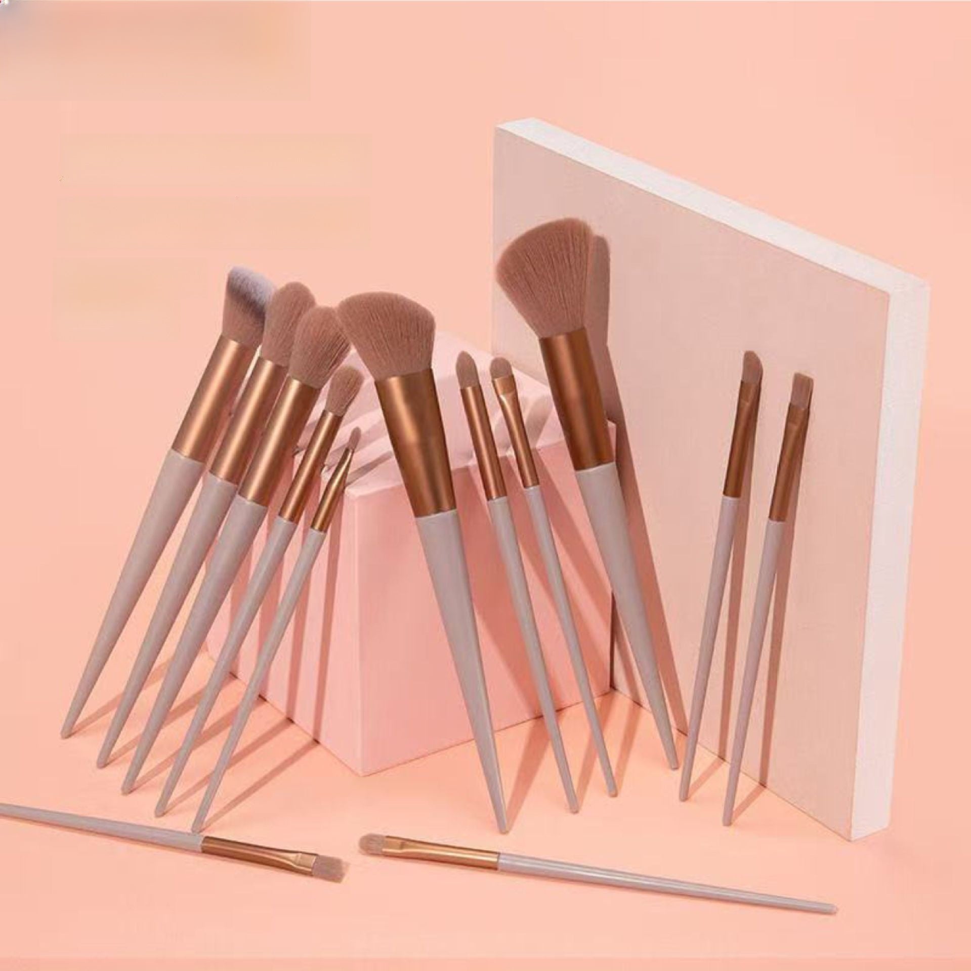 Professional 13-Piece Makeup Brush Set with Velvet Pouch